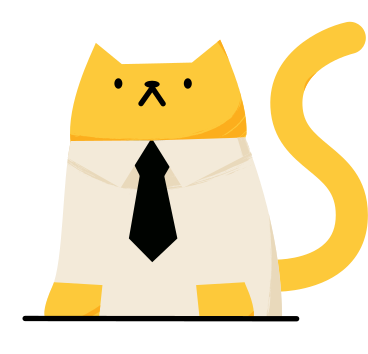 Katze in hemd und krawatte PNG, SVG