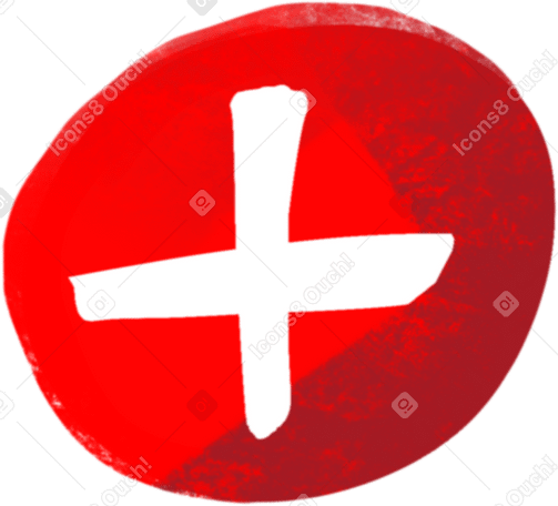 красный крест в PNG, SVG