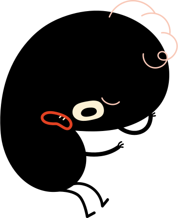 black character with one-eyed PNG, SVG