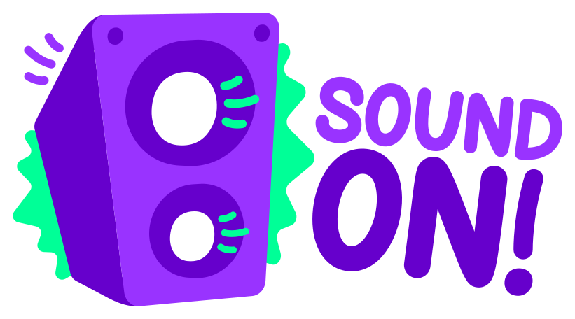 sound on! Illustration in PNG, SVG