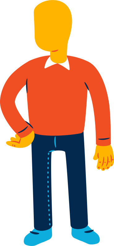 Man standing PNG, SVG