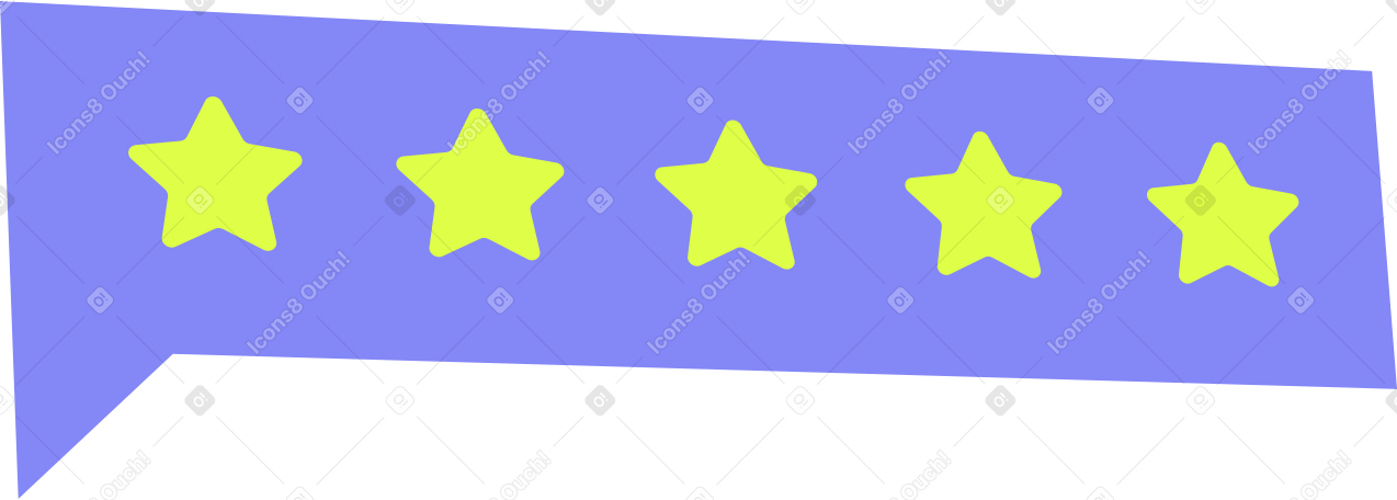 bubble with stars PNG, SVG