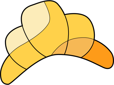 croissant PNG, SVG