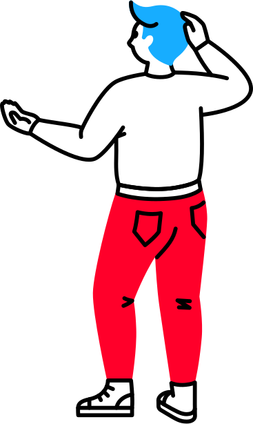 Man is holding something in his hands PNG, SVG