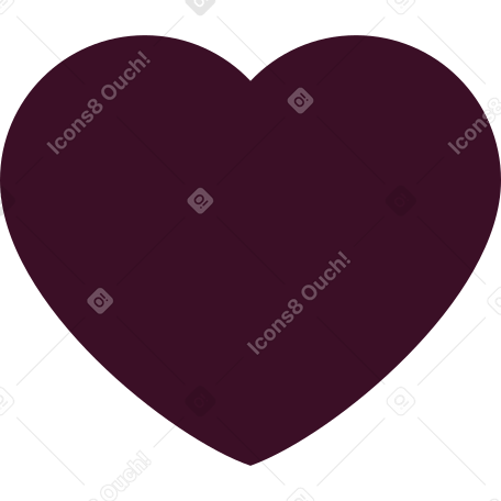 Cuore marrone PNG, SVG