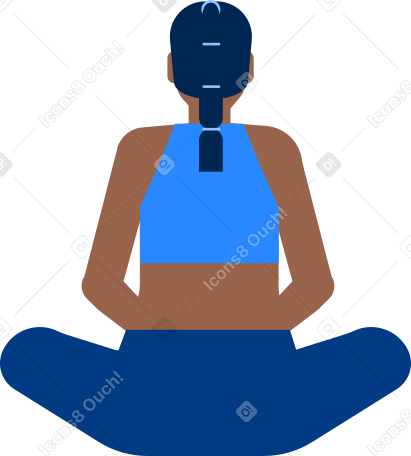 femme en posture de lotos PNG, SVG