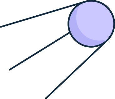 sputnik animated illustration in GIF, Lottie (JSON), AE