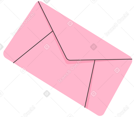 pink letter Illustration in PNG, SVG