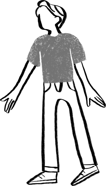black and white man with his hand outstretched PNG, SVG