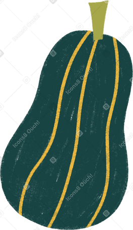 dark green zucchini Illustration in PNG, SVG