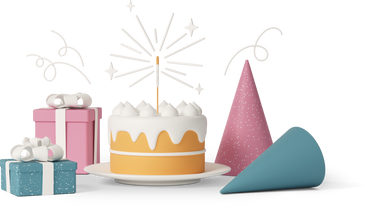 Birthday party cake в PNG, SVG