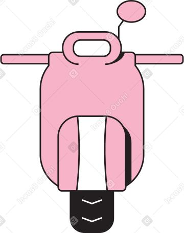 pink scooter motorcycle Illustration in PNG, SVG