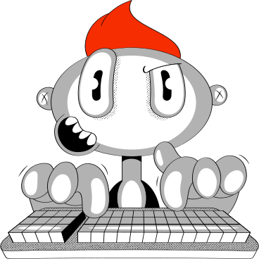 man with keyboard PNG, SVG