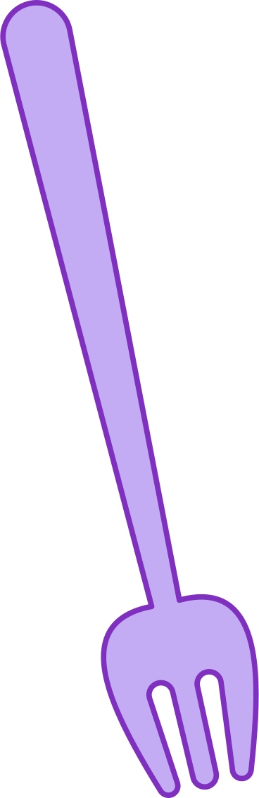 Tenedor largo PNG, SVG