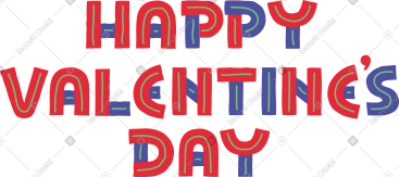 Lettering happy valentines day PNG, SVG