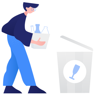 Waste sorting- glass PNG, SVG