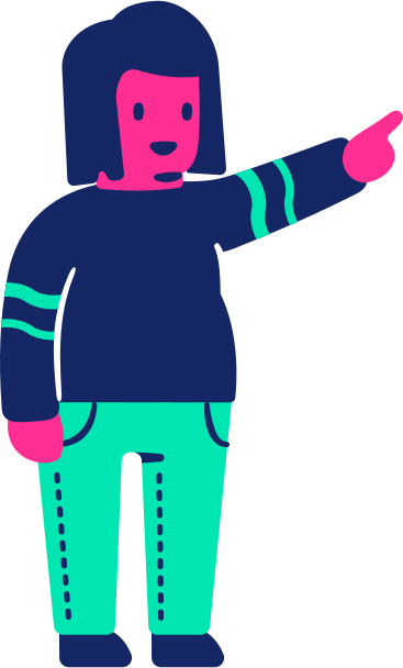 Man fat pointing up PNG, SVG