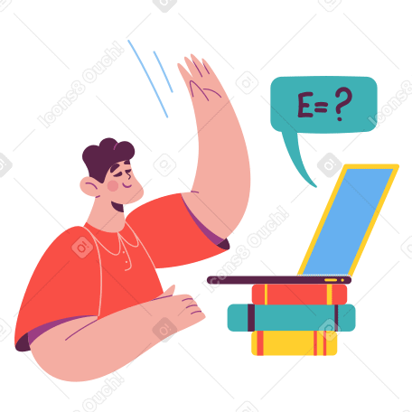 Online learning Illustration in PNG, SVG