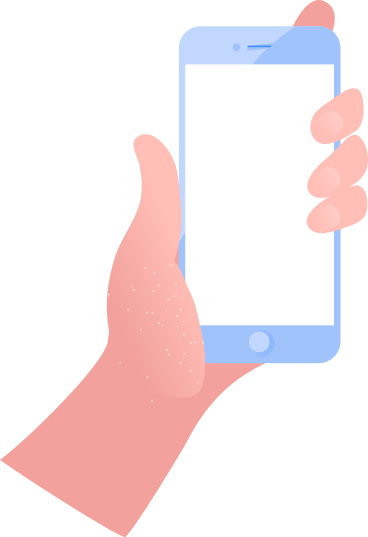 mobile phone in a hand PNG, SVG