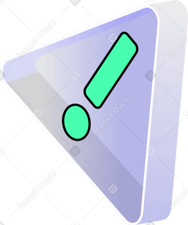 느낌표가 있는 삼각형 PNG, SVG