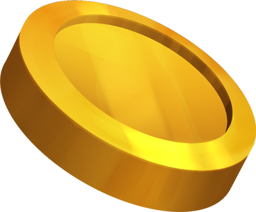 golden coin PNG, SVG