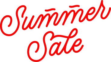 summer sale lettering calligraphy style line text animated illustration in GIF, Lottie (JSON), AE