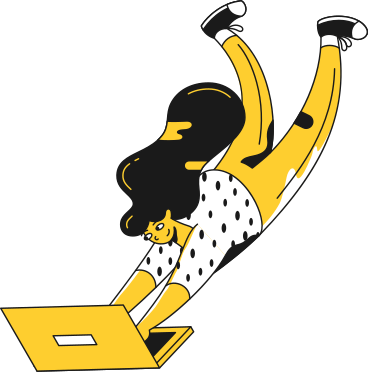girl working on her laptop PNG, SVG
