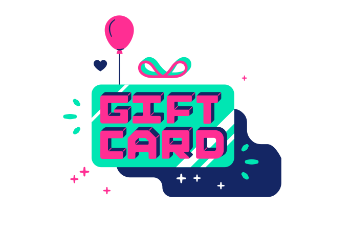 Gift card Illustration in PNG, SVG