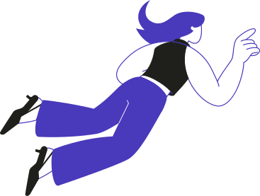 Woman floats in the air PNG, SVG