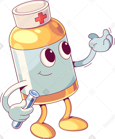 medicine jar doctor with flask PNG、SVG