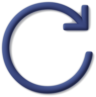 Blaues reset-symbol PNG, SVG