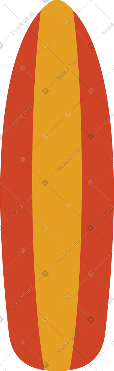 Beach surfboard PNG, SVG