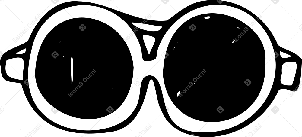 round sunglasses PNG, SVG