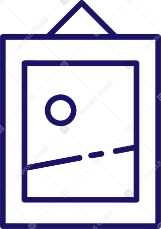 picture in a frame Illustration in PNG, SVG