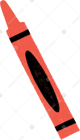 red wax pencil Illustration in PNG, SVG