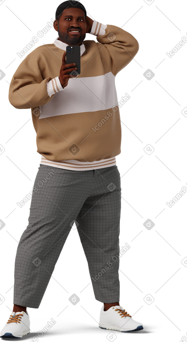 Young man taking selfie PNG, SVG