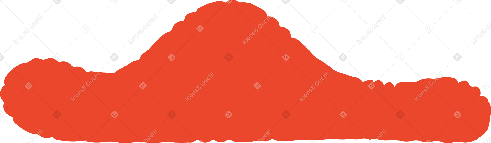 red long cloud PNG, SVG