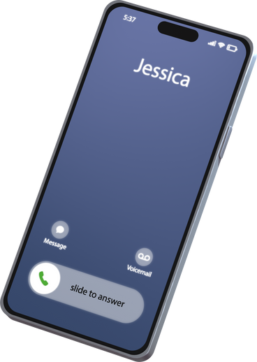 Phone with incoming call в PNG, SVG