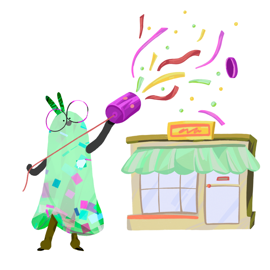 Store opening Illustration in PNG, SVG