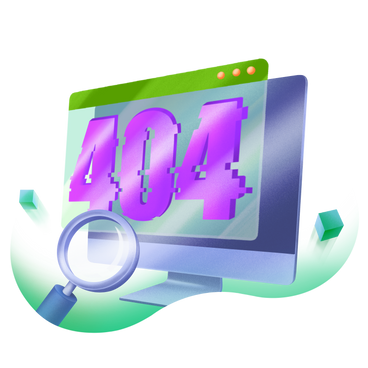 デスクトップ上の 404 エラー ページ PNG、SVG