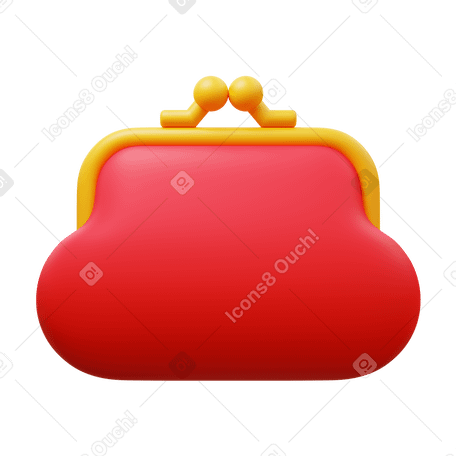 3D purse PNG、SVG