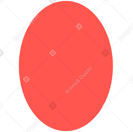 楕円形の赤 PNG、SVG