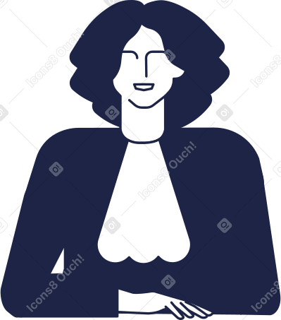 female judge in robe Illustration in PNG, SVG