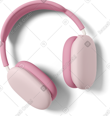 Airpods max pink PNG, SVG