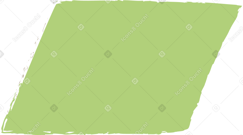 green parallelogram Illustration in PNG, SVG