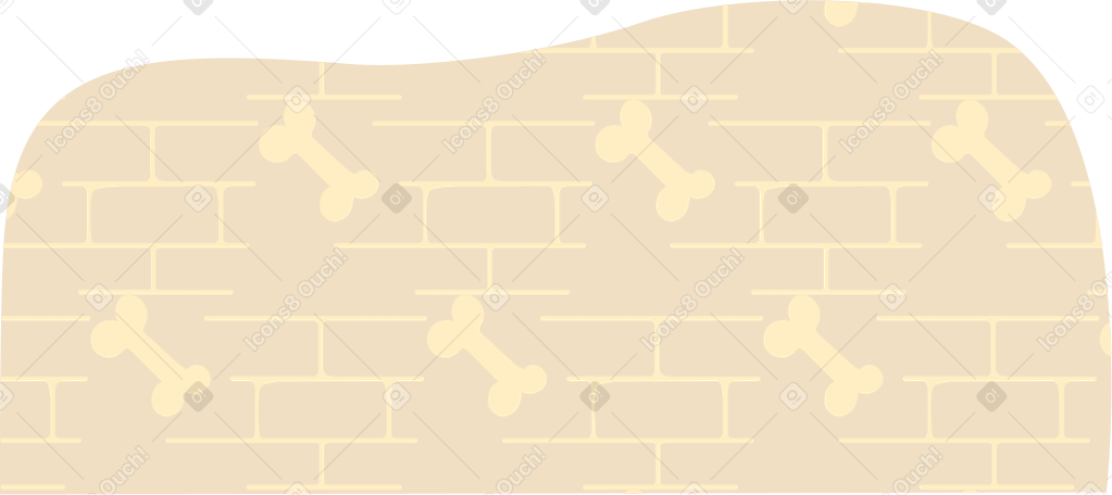 background with a bone Illustration in PNG, SVG
