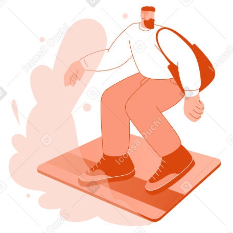 Man shopping and paying with credit card PNG, SVG