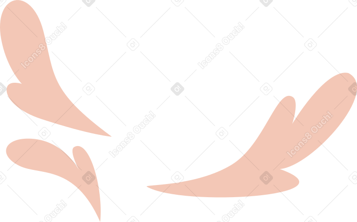 周りのオレンジ色の雲 PNG、SVG