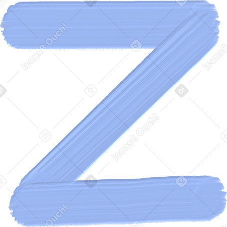 blue letter z в PNG, SVG