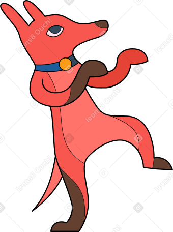 犬のダンス のpngとsvgでのイラスト